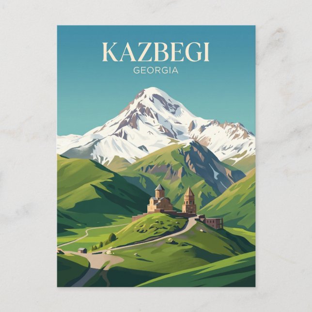 Carte Postale Mont Kazbek Géorgie (Devant)