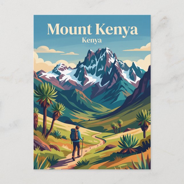 Carte Postale Mont Kenya (Devant)