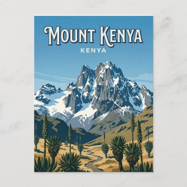Carte Postale Mont Kenya, Nanyuki, Centre (Devant)