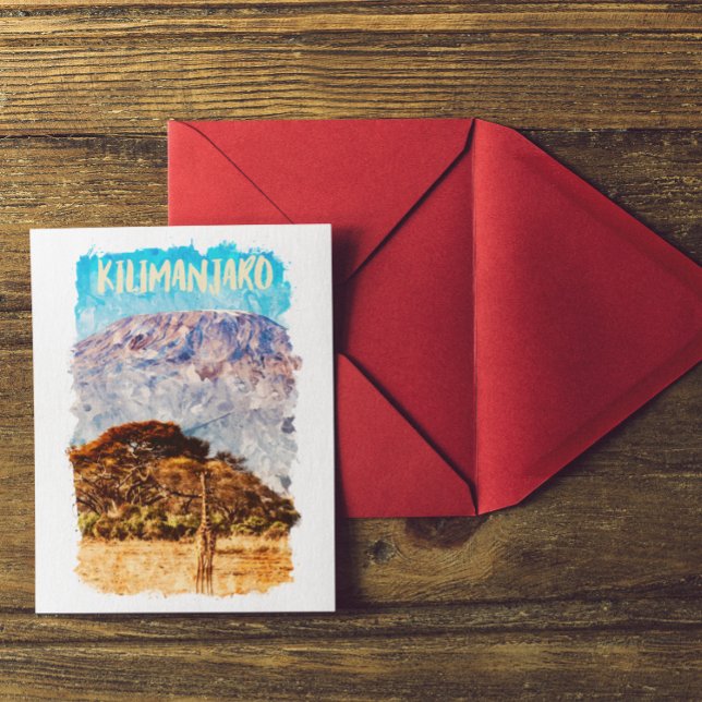 Carte Postale Mont Kilimandjaro Tanzanie Voyage Afrique (Kilimanjaro African Mountain Tanzania Postcard)