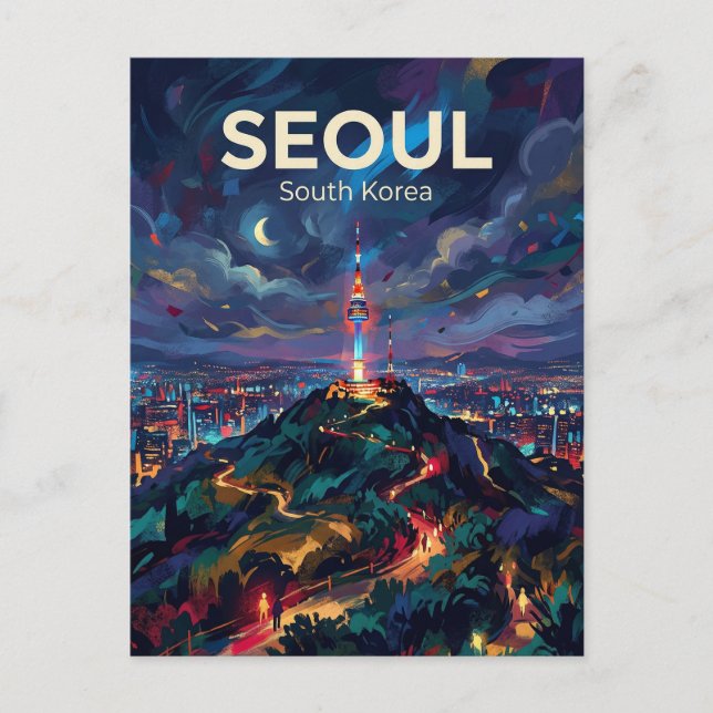 Carte Postale Mont Namsan Corée du Sud (Devant)