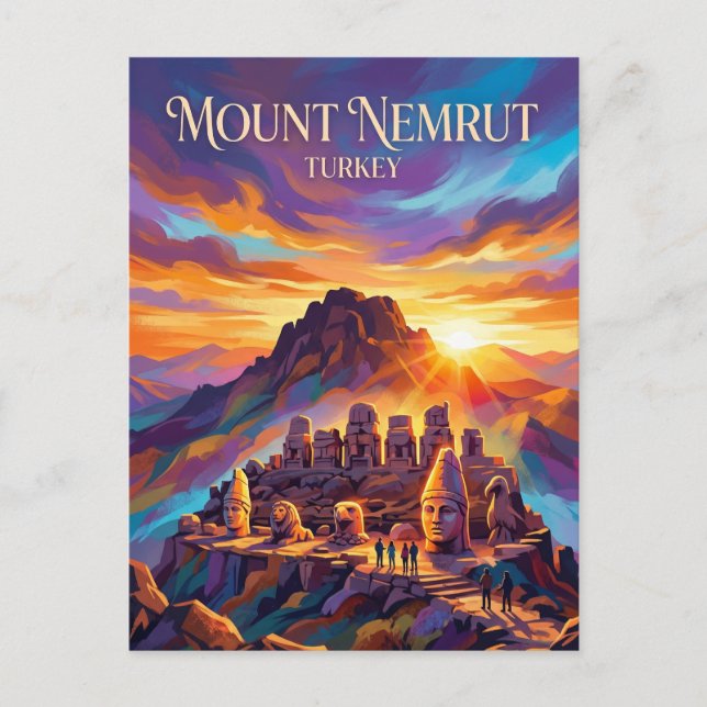 Carte Postale Mont Nemrut Turquie (Devant)