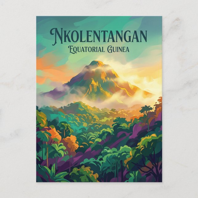 Carte Postale Mont Nkolentangan Guinée équatoriale (Devant)