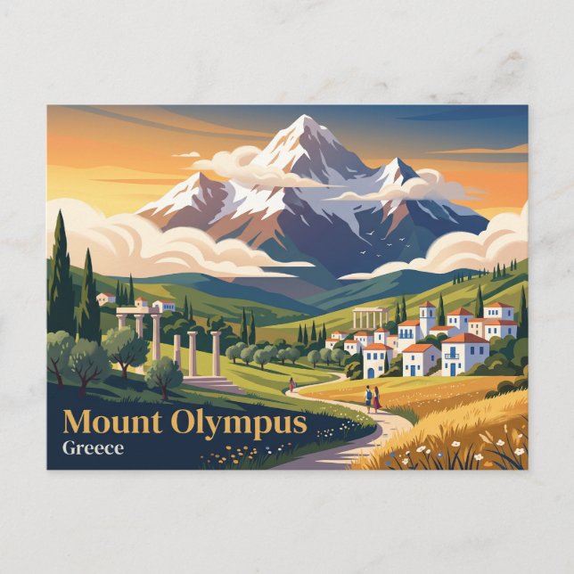Carte Postale Mont Olympe Grèce (Devant)