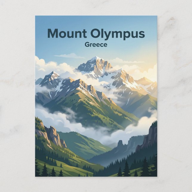Carte Postale Mont Olympe Grèce (Devant)