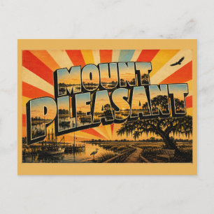Carte Postale Mont Pleasant SC Marais Salant de Tidal Creek Art