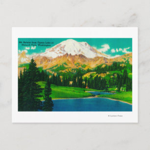 Carte Postale Mont Rainier du lac Tipsoo au col Chinook