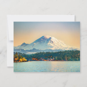 Carte Postale Mont Rainier Lake Washington Toutes les occasions
