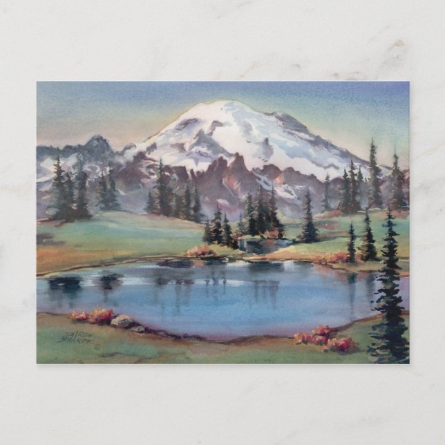 Carte Postale MONT RAINIER par SHARON SHARPE (Devant)