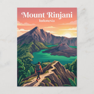 Carte Postale Mont Rinjani Indonésie