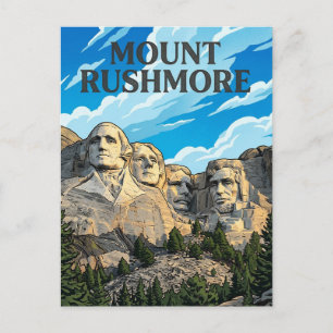 Carte Postale Mont Rushmore