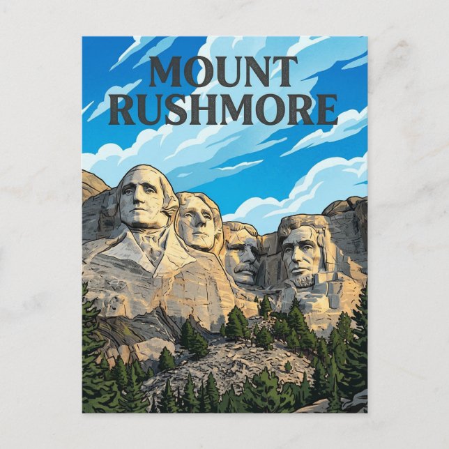 Carte Postale Mont Rushmore (Devant)