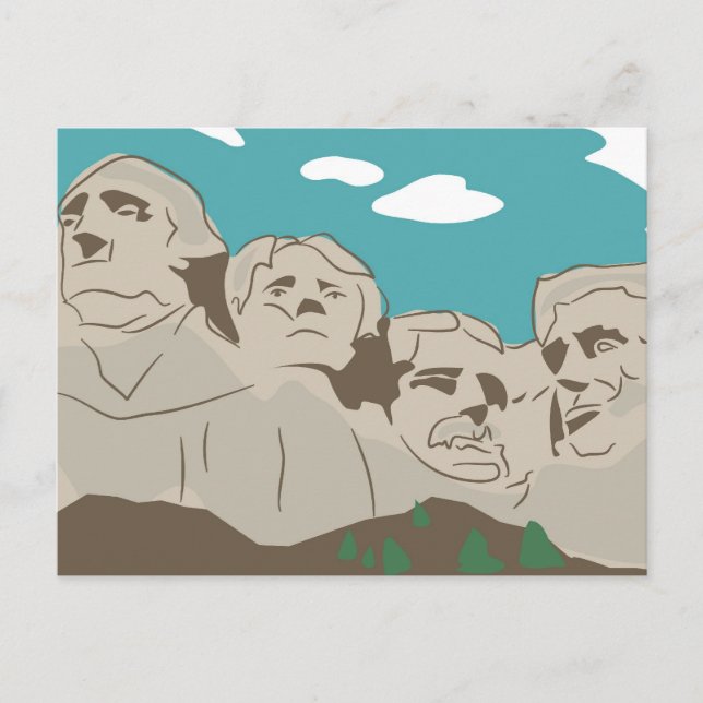 Carte Postale Mont Rushmore (Devant)