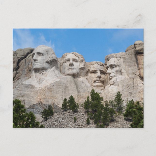 Carte Postale Mont Rushmore au printemps (Devant)