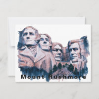 Mont Rushmore USA Voyage Aquarelle 
