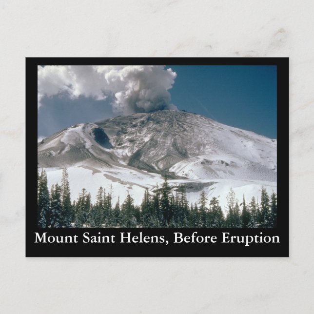 Carte Postale Mont Saint Helens - Avant l'éruption (Devant)