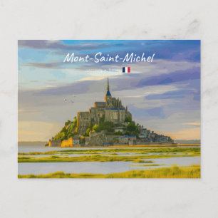Carte Postale Mont-Saint-Michel, France - Abbaye médiévale
