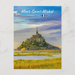 Carte Postale Mont-Saint-Michel, France - Abbaye médiévale
