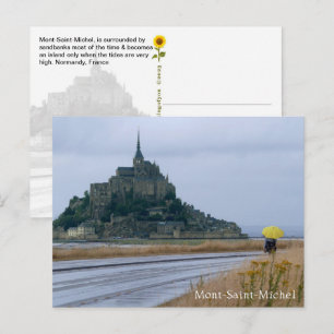Carte Postale Mont-Saint-Michel Jour de pluie, Normandie, France