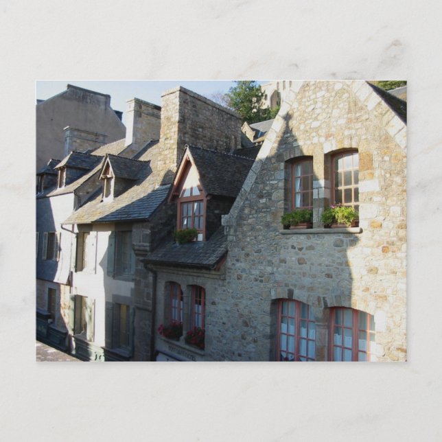 Carte Postale Mont-Saint-Michel. Maisons (Devant)