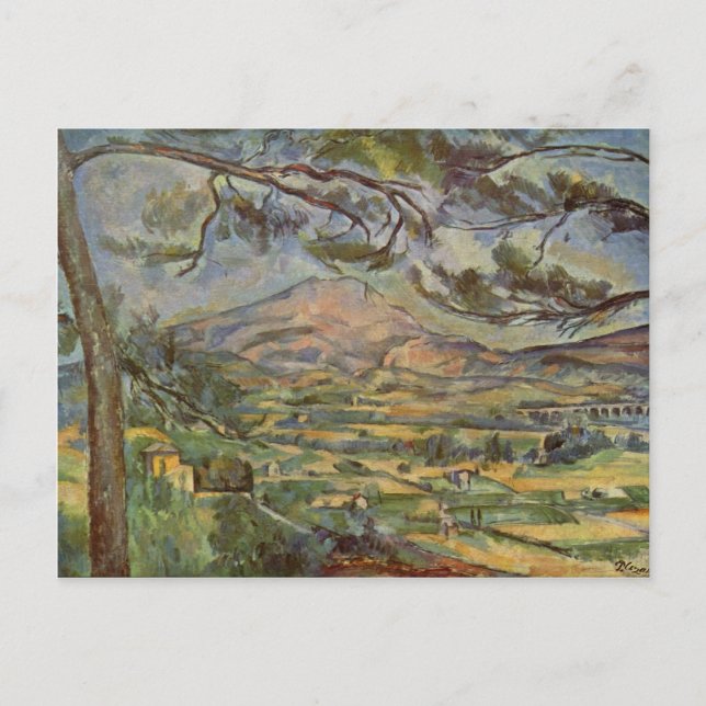 Carte Postale Mont Sainte-Victoire par Paul Cézanne (Devant)