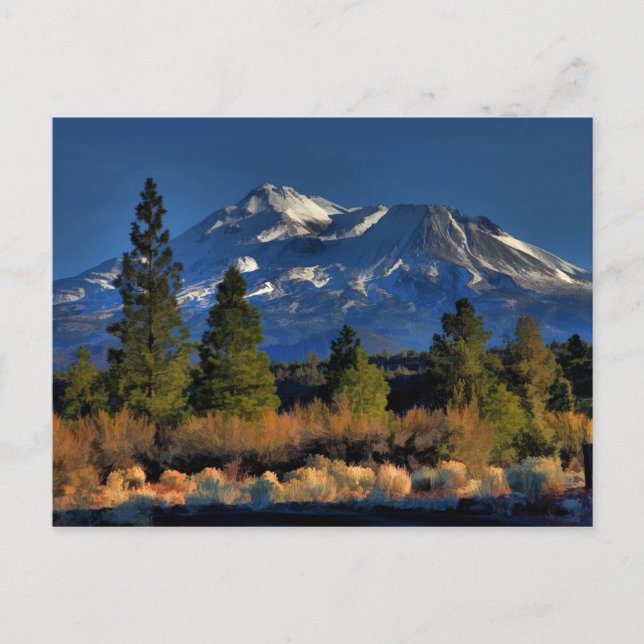 CARTE POSTALE MONT SHASTA - PAINEMENT (Devant)