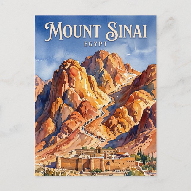 Carte Postale Mont Sinaï Égypte (Devant)