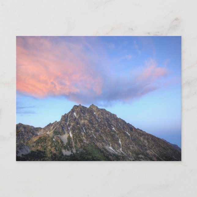 Carte Postale Mont Stuart, au coucher du soleil (Devant)