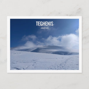Carte Postale Mont Teghenis Pic enneigé personnalisé