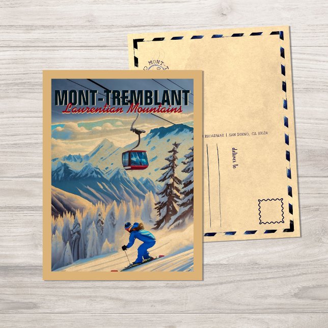 Carte Postale Mont-Tremblant Québec Montagnes Laurentiennes Cana (Créateur téléchargé)