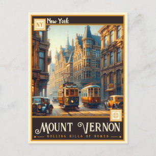 Carte Postale Mont Vernon, New York VINTAGE