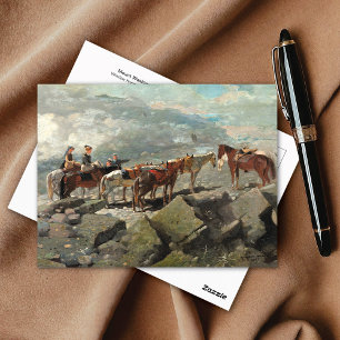 Carte Postale Mont Washington Horses Winslow Homer