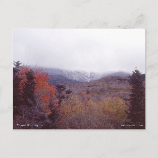 Carte Postale Mont Washington New Hampshire (Devant)