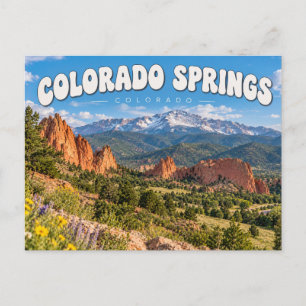 Carte Postale Montagne de Colorado Springs Colorado