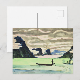 Carte Postale Montagne de Kirchner Expressionnisme Lac Art fin