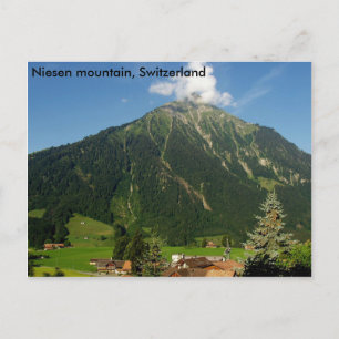 Carte Postale Montagne de Niesen, Suisse