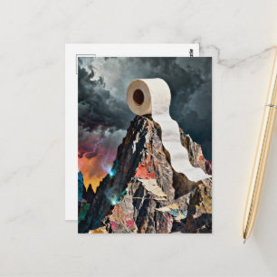 Carte Postale Montagne de Papier Toilette