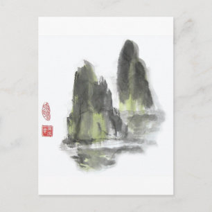 Carte postale Montagne des géants en blanc