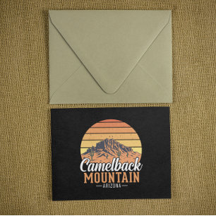 Carte Postale Montagne Retro Camelback Arizona Désert Voyage