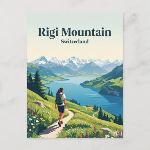 Carte Postale Montagne Rigi Suisse