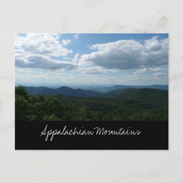 Carte Postale Montagnes Appalaches II Shenandoah (Devant)