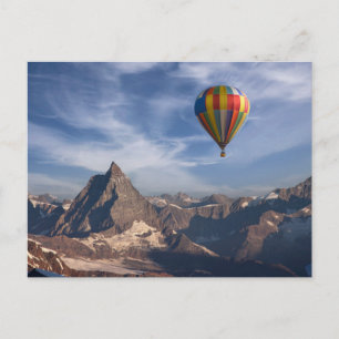 Carte Postale Montagnes   Balloon à air chaud Matterhorn Alpes s