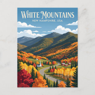 Carte Postale Montagnes Blanches USA