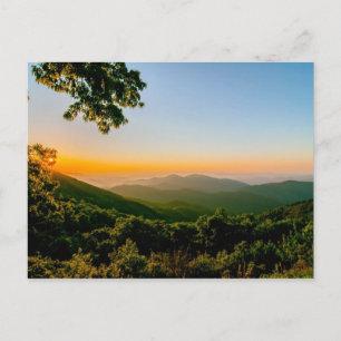 Carte Postale montagnes blue ridge barkway caroline du nord