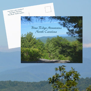 Carte Postale Montagnes Blue Ridge Big Glassy Mt Caroline du Nor