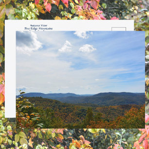 Carte Postale Montagnes Blue Ridge Caroline du Nord Vue d'automn