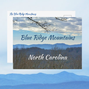 Carte Postale Montagnes Blue Ridge de Caroline du Nord Photograp