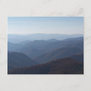 Carte Postale montagnes de la crête bleue