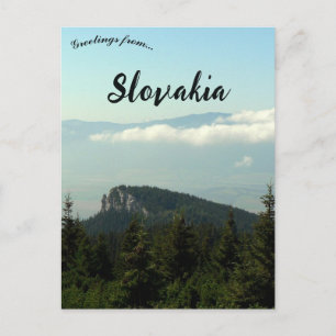 Carte Postale Montagnes de la région de Liptov en Slovaquie