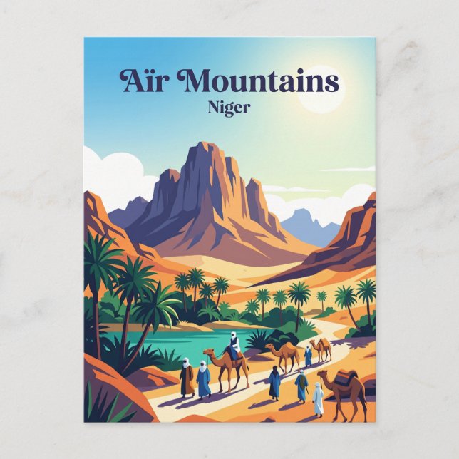 Carte Postale Montagnes de l'Aïr Niger (Devant)